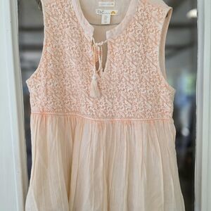 C & C California Tank Sleeveless Top Womens Sz Medium Bouse Flowy